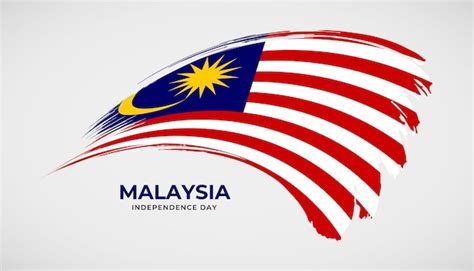 Premium Vector Hand Drawing Brush Stroke Flag Of Malaysia With