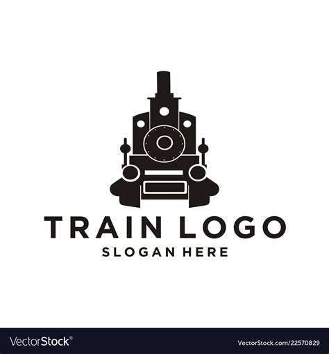 Train logo design inspiration Royalty Free Vector Image