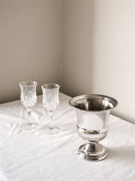 Vintage English Silver Plated Wine Cooler The Diarist