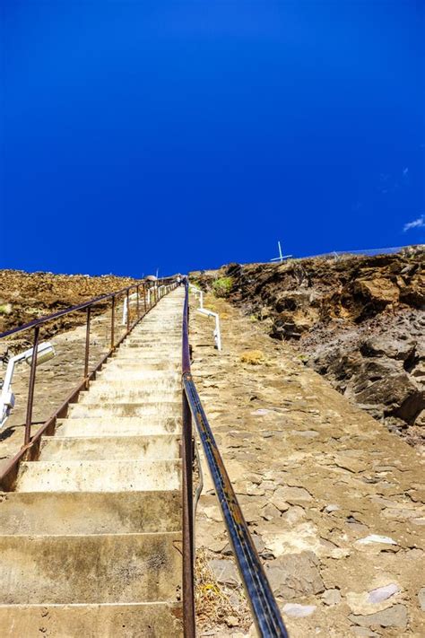 Looking Up Jacobs Ladder St Helena Stock Photo - Image of stairs, tourism: 127507468