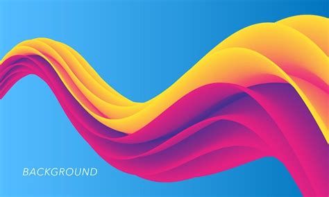 Premium Vector 3d Wavy Background Dynamic Effect Abstract Vector