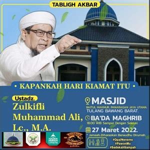 Ustadz Kondang Spesialis Akhir Zaman Hadir Di Tubaba Translampung Id