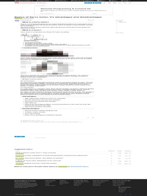 Basics of Servo Motor, It's Advantages and Disadvantages - Electrical ...