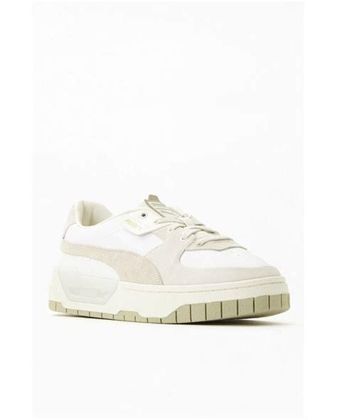 PUMA Leather Beige Neutral Cali Dreams Sneakers In Natural Lyst