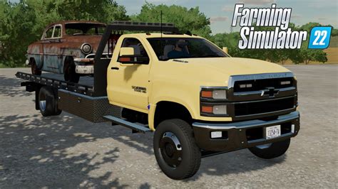 Fs22 Chevy 5500hd Rollback Tow Truck Farming Simulator 2022