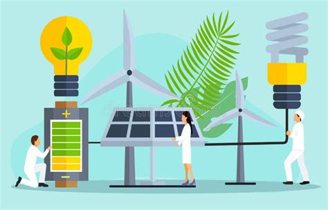 Concept Of Save The Planet Save Energy Stock Illustration