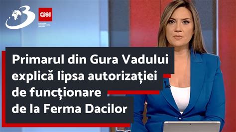 Primarul Din Gura Vadului Explic Lipsa Autoriza Iei De Func Ionare De