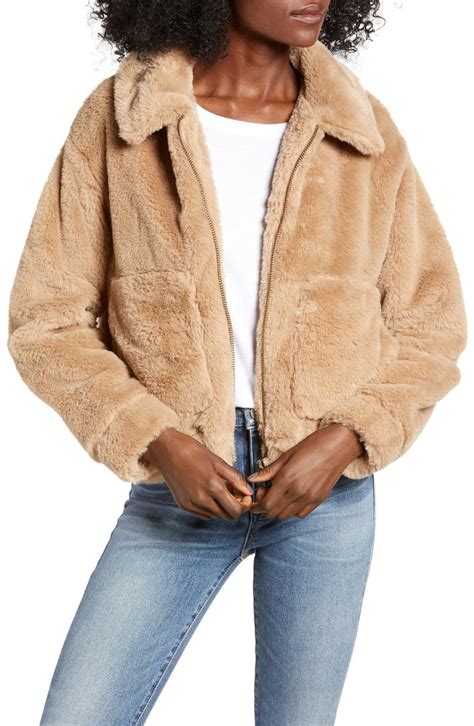 4si3nna Teddy Faux Fur Jacket Nordstrom