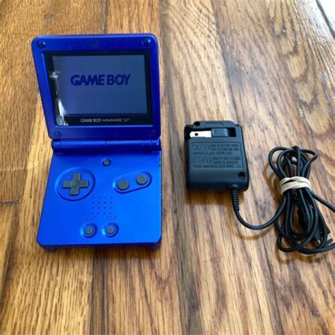 Nintendo Gameboy Advance Gba Sp Handheld System Console Cobalt Blue Ags