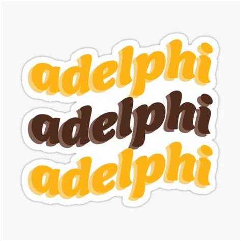 Adelphi University Sticker Sticker For Sale By Alexdara Redbubble