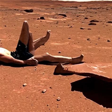 Elon Musk Sun Tanning On Mars Stable Diffusion