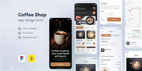 Coffee Shop Mobile App Design Figma