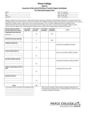 Fillable Online Pierce Ctc Pierce College Pierce Ctc Fax Email Print