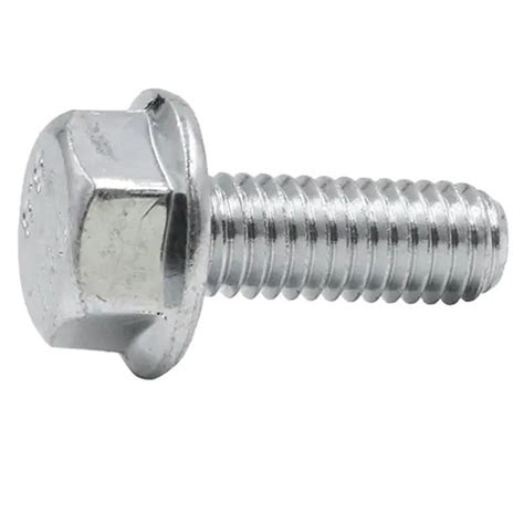 Steel Zinc Plated Flange Bolt With Round Slotted Philips Head China