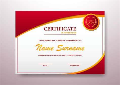 Elegant And Beautiful Certificate Template Design For Corporate Graduation And Organization