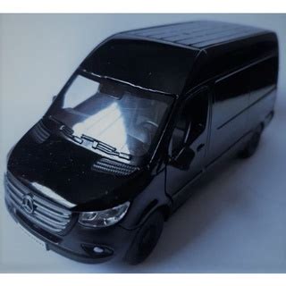 Miniatura Carrinho Ferro Van Mercedes Benz Sprinter Escala 1 48 Abre As