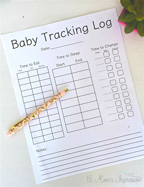 Free Printable Infant Daily Log Sheets