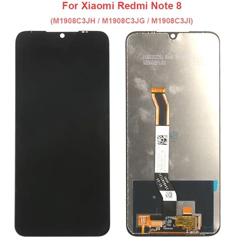 For Redmi Note 8 Pro LCD Display M1906G7I Touch Screen Digitizer Redmi