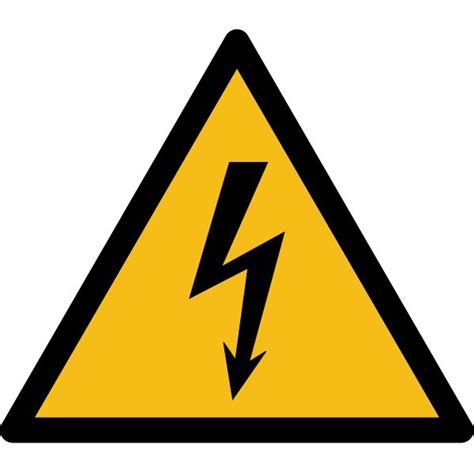 Pictogramme de danger Électricité ISO EN 7010 Plusieurs formats