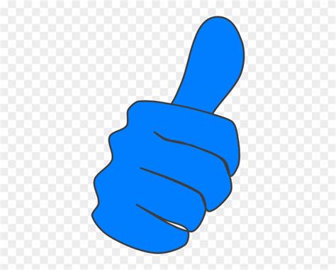 Blue Thumbs Up Emoji Free Transparent Png Clipart Images Download