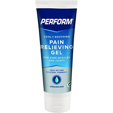 Perform Pain Relief Gel For Muscle Soreness Post Workout Aches Pains