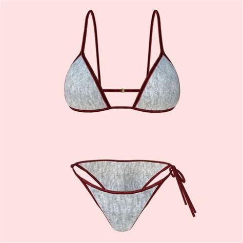 D Model Sexy White Santa Bikini P Vr Ar Low Poly Cgtrader