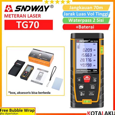 Jual Meteran Laser Digital Rangefinder Distance Meter Sndway Sw Tg70