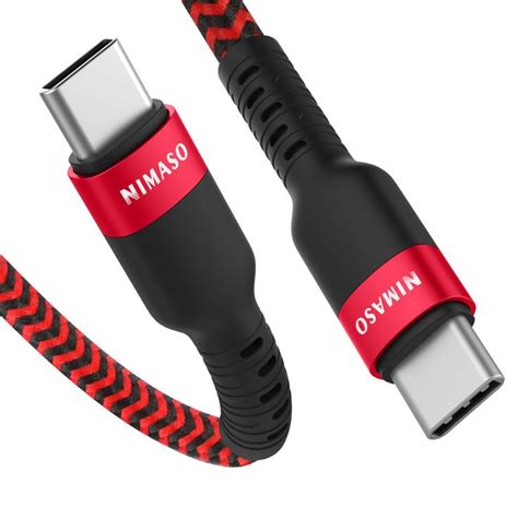 Nimaso Usb C To Usb C Cable 30 Fast Charging 33ft Usb Type C Pd Cord 60w 5gbps Compatible