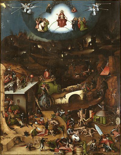 cda Gemälde Flügelaltar nach Hieronymus Bosch Das Jüngste Gericht