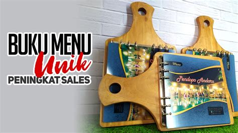 Buku Menu Unik Untuk Cafe And Resto Youtube