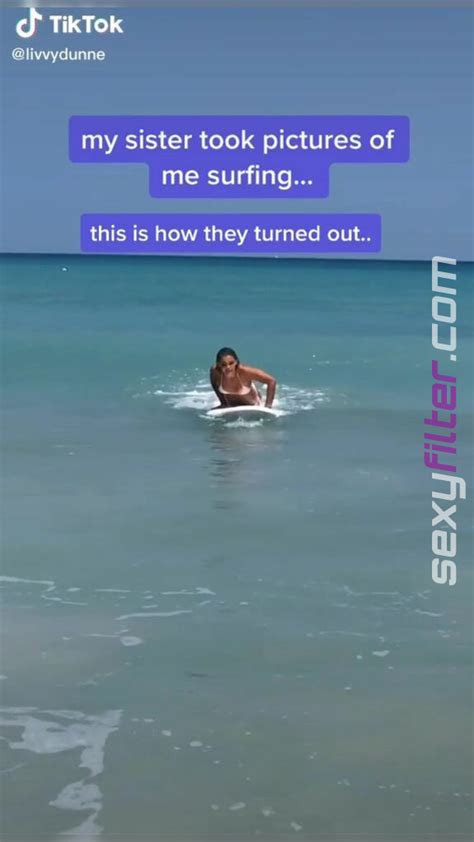 Breathtaking Olivia Dunne In White Bikini In The Sea At The Beach Sexyfilter