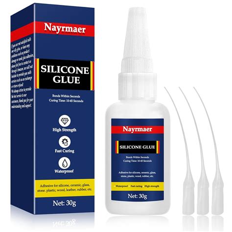 Silicone Glue, 30g Glue for Silicone, Instant Glue for Silicone to ... 