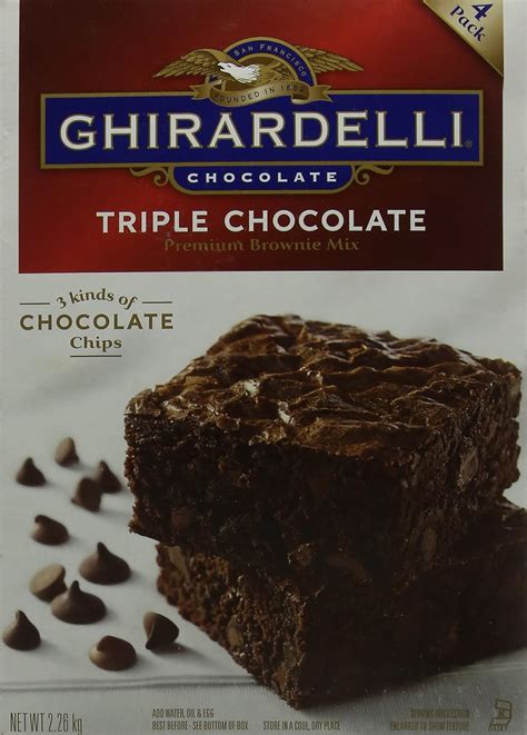 Ghirardelli Triple Chocolate Brownie Mix Kg Amazon Co Uk Grocery