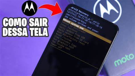 Como Sair Da Tela ANDROID RECOVERY De Qualquer Motorola YouTube