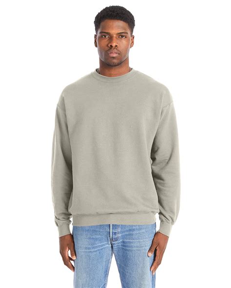 Hanes RS160 Adult Perfect Sweats Crewneck Sweatshirt Sand From 12 04