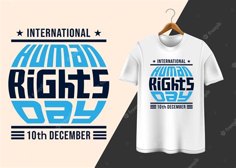 Premium Vector International Human Rights Day 10th December T Shirt