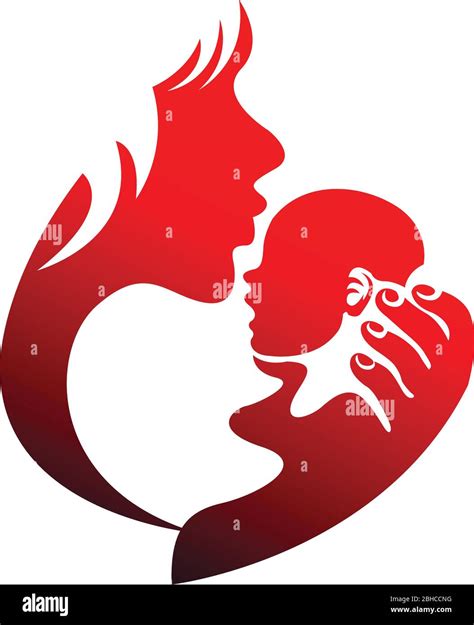 The kiss of the infant jesus Stock Vector Images - Alamy