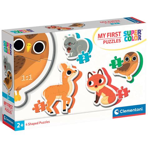 Пазл 4 в 1 Clementoni Forest Animals, серія My First Puzzles (арт ...