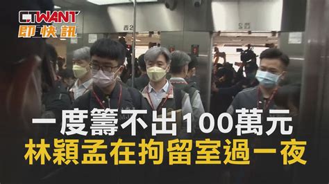 Ctwant 周刊王 即時新聞 一度籌不出100萬元 北市議員林穎孟在拘留室過一夜 Youtube