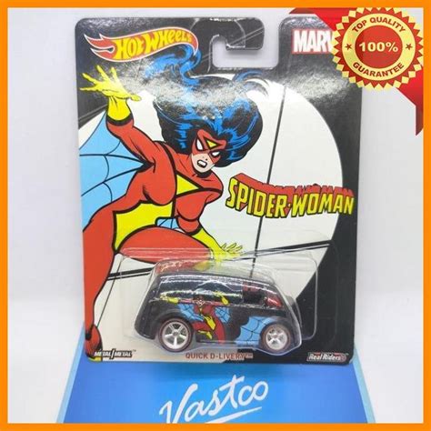 Jual Vast Hot Wheels Pop Culture Spiderwoman Quick D Livery Hotwheels Marvel Shopee Indonesia
