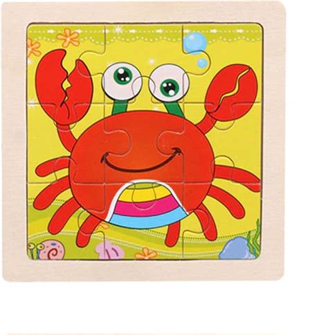 Houten Krab Puzzel Delig X Cm Montessori Bol