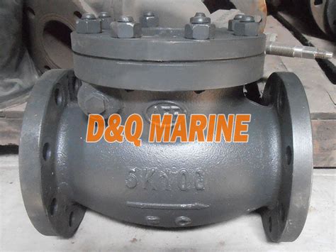 Marine Cast Iron 5K Swing Check Valve JIS F7372 China Marine Cast