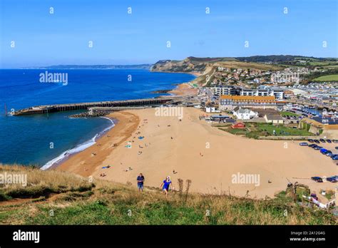 West Bay Coast Resort Jurassic Coast Crumbling Sandstone Cliffs Unesco Site Dorset England