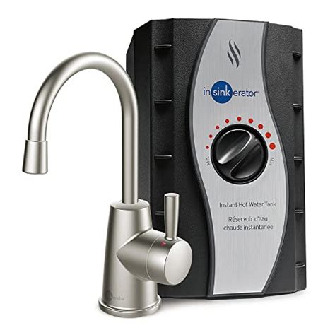 InSinkErator HOT Instant Hot Water Dispenser System Single Handle Faucet In Satin Nickel