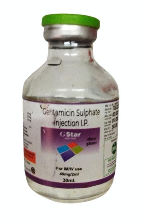 Bvu Ml Gentamicin Sulphate Injection Vial At Rs Vial In Ahmedabad