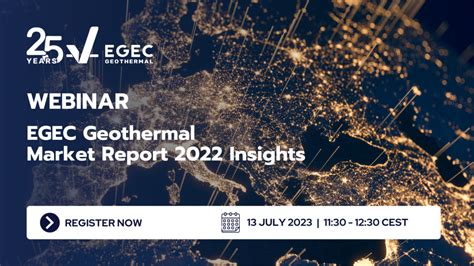 Webinar Egec Geothermal Market Report 2022 Insights Egec European