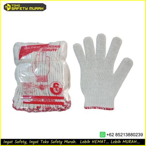 Sarung Tangan Rajut Katun Tebal Benang 8 Isi 12 Pasang Safety Gloves