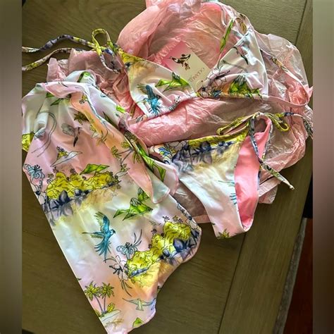 Oceanus Swim Rare Oceanus Bikini With Matching Sarong Poshmark
