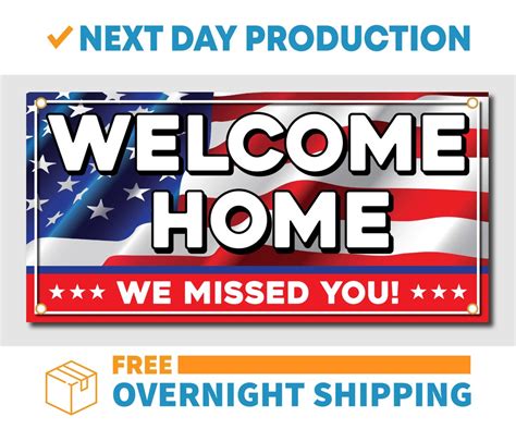 Welcome Home We Missed You United States Military Customizable Vinyl