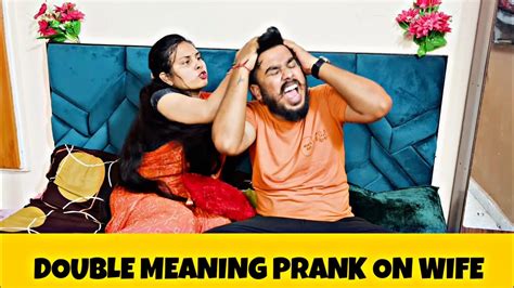 DOUBLE MEANING PRANK ON WIFE KIRAN KUSHAL SHARMA YouTube